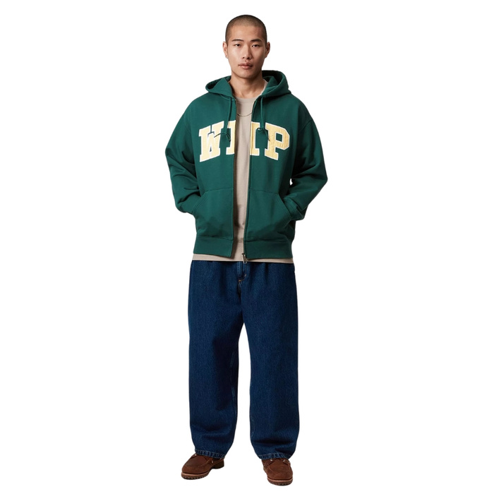 Carhartt WIP rozpinana bluza męska z kapturem Hooded WIP Sweat Jacket rainforest stone washed