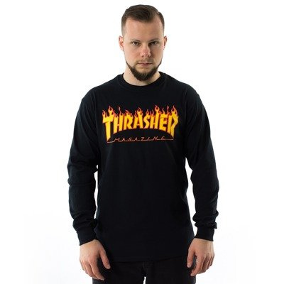 Thrasher longsleeve Flame Logo black