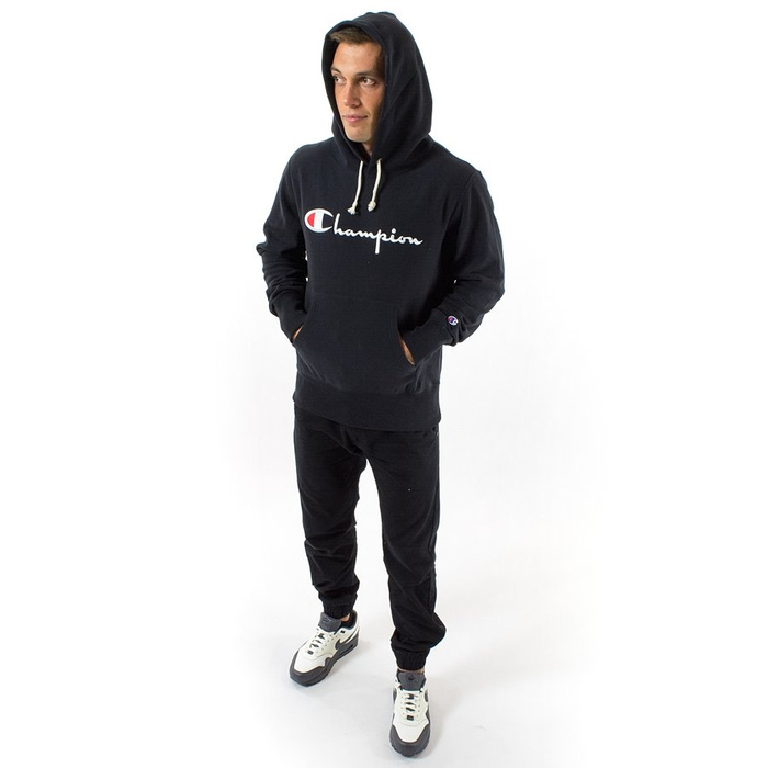 Champion sweatshirt hoody Reverse Weave Emb. Script Logo black (215210/KK001)