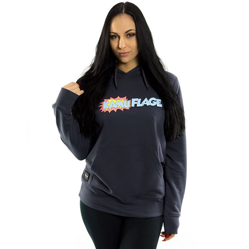 Bluza damska z kapturem Kamuflage* hoodie Comic graphite