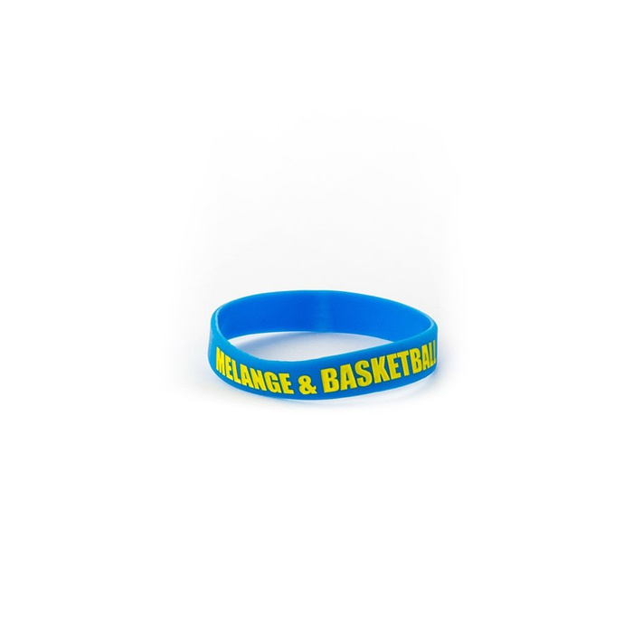 MAT Wear wristband Melange&Basketball blue / yellow