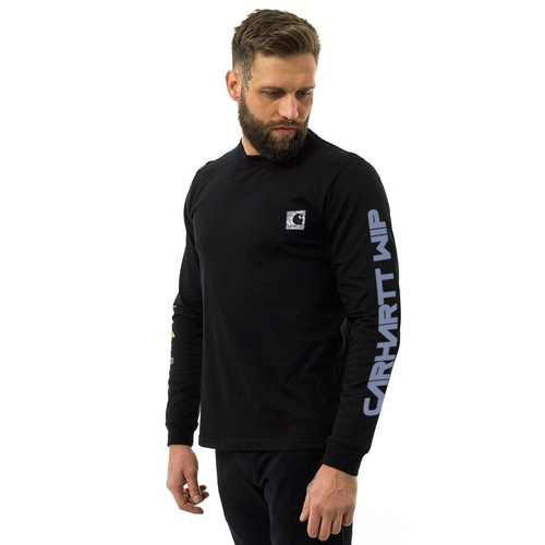 Koszulka męska z długim rękawem Carhartt WIP longsleeve Grid black