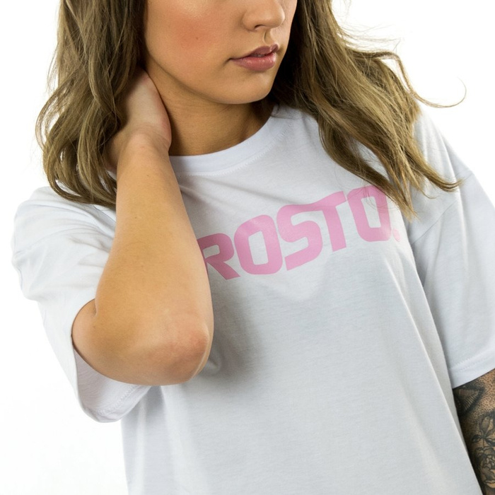Koszulka damska Prosto Klasyk t-shirt Boyfrind white