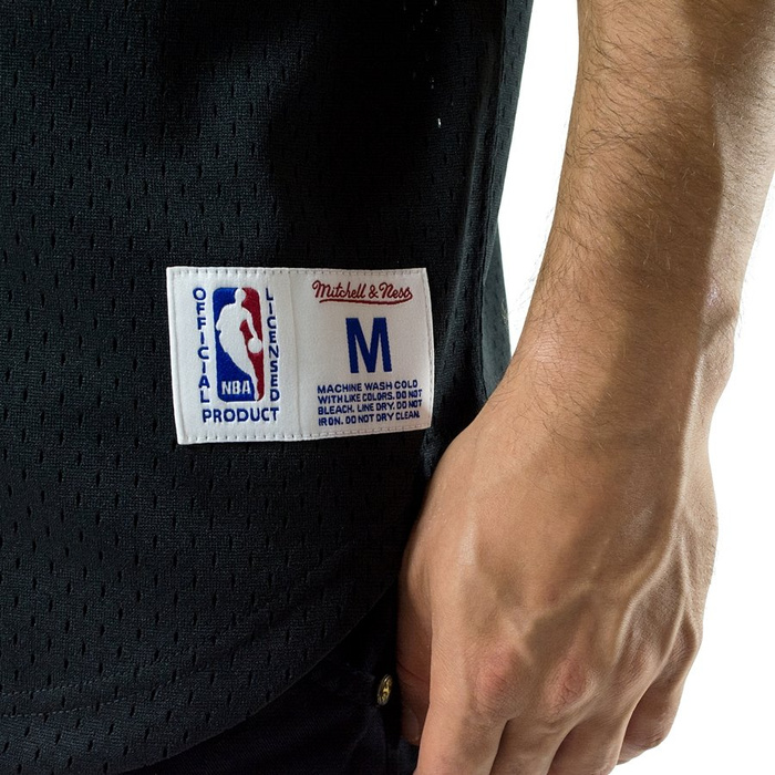 Koszulka męska Mitchell and Ness Seasoned Pro Mesh Button Front Chicago Bulls black