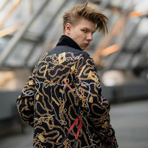 Supreme® Chaines Quilted Jacket black