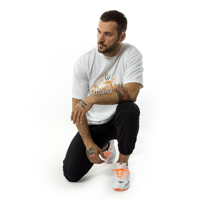 Melanżowe Akcesoria Tekstylne t-shirt Sunshine Melange white