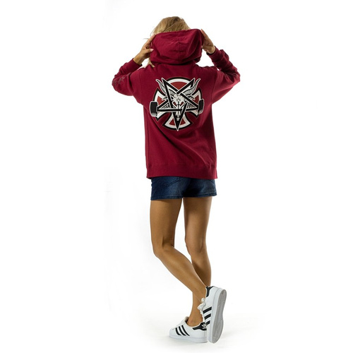 Bluza damska Thrasher X Independent hoody Pentagram Cross red N