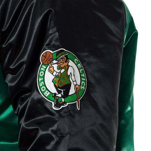 Kurtka męska Mitchell and Ness NBA Tough Season Satin Jacket Boston Celtics green / black