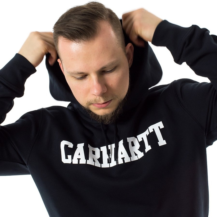 Bluza męska Carhartt WIP hoody College black / white