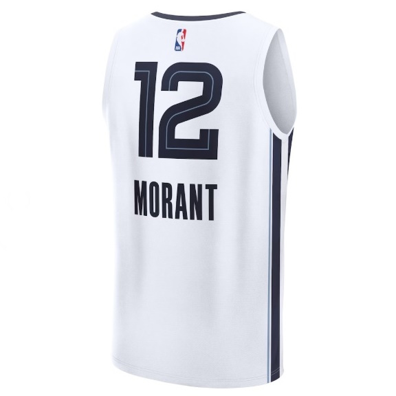 Fanatics Replica Jersey NBA Association Edition Memphis Grizzlies Ja Morant navy  (Youth Collection)