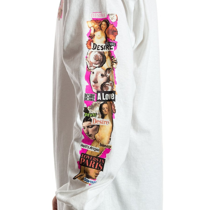 Koszulka męska z długim rękawem HUF longsleeve Desire white 