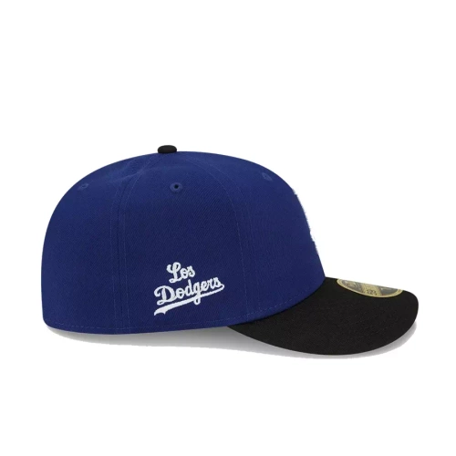 New Era fitted cap  59FIFTY Connect Low Profile MLB Los Angeles Dodgers black / blue