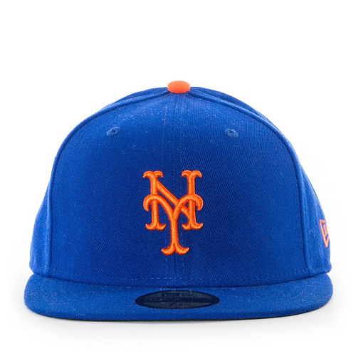 Czapka z daszkiem New Era fitted 59FIFTY New York Mets royal / orange