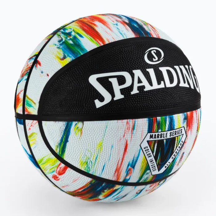 Spalding piłka do koszykówki Marble Outdoor black-white-rainbow rozm.7