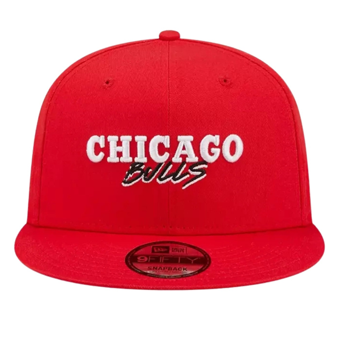 New Era snapback 9FIFTY Script Logo NBA Chicago Bulls red 