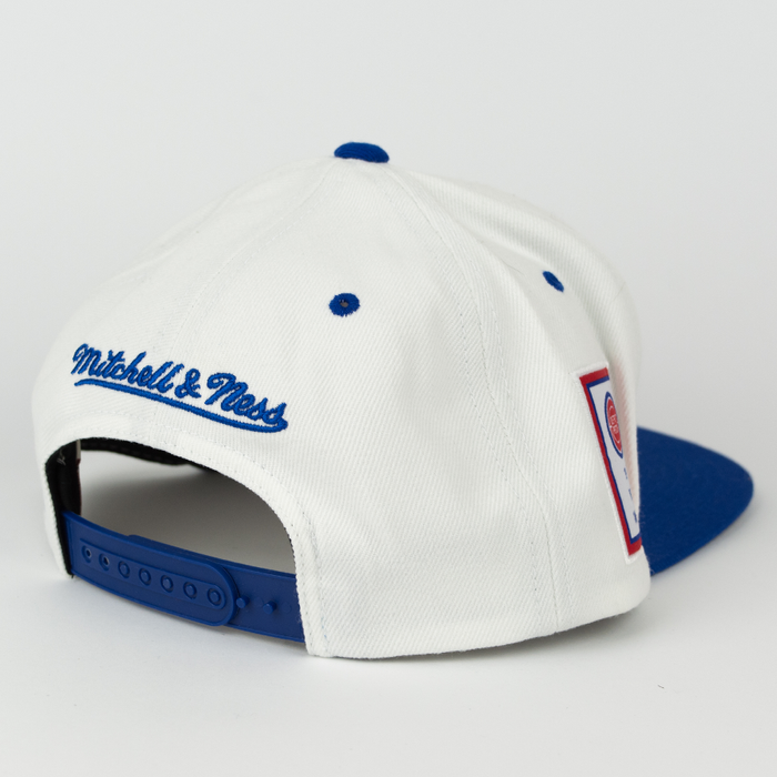 Mitchell and Ness Detroit Pistons snapback Championship Pack 1989&1990 Titles white / royall (VP02Z)
