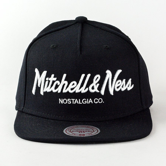 Mitchell and Ness snapback Pinscript black / white
