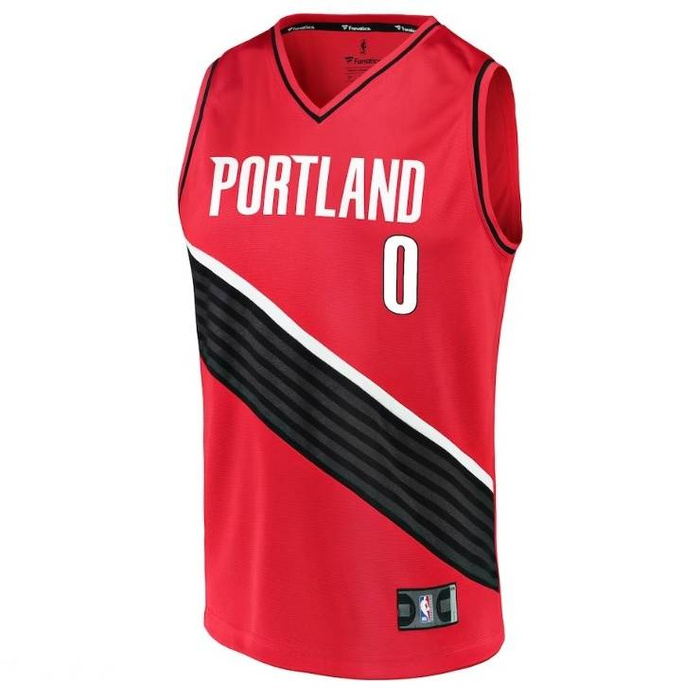 Fanatics Replica Jersey NBA Statement Edition Portland Trail Blazers Damian Lillard red (Youth Collection)