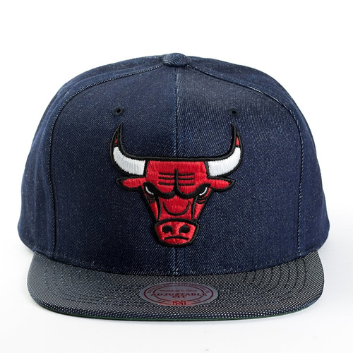 Mitchell and Ness snapback Raw Denim Chicago Bulls denim
