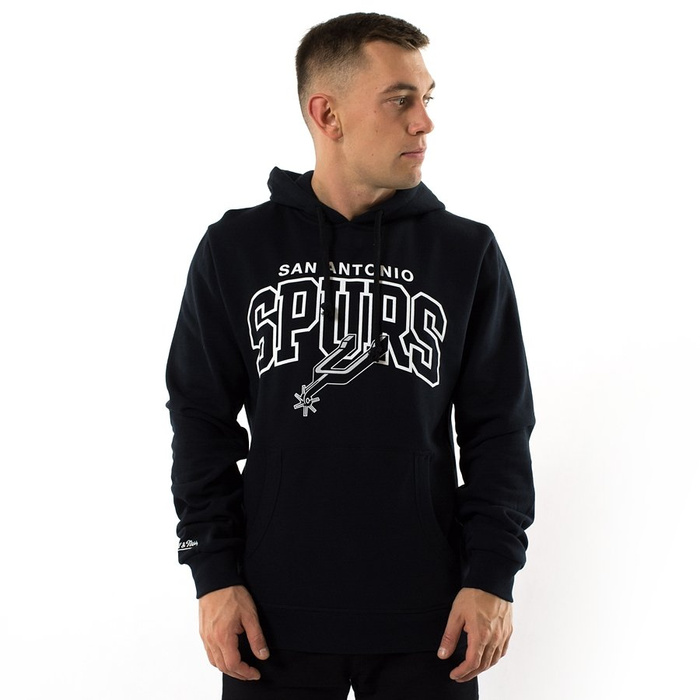 Mitchell and Ness sweatshirt hoody Team Arch San Antonio Spurs black