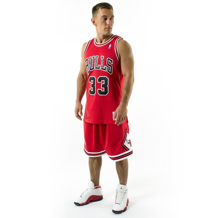 Koszulka męska Mitchell and Ness Swingman Jersey HWC Chicago Bulls Scottie Pippen 1997-98 red