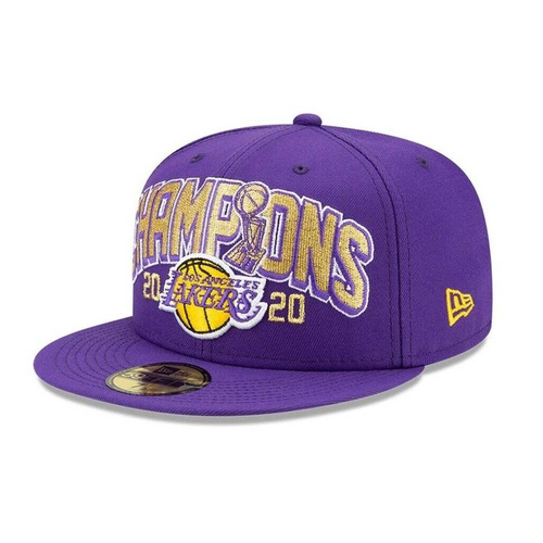 New Era fitted cap Los Angeles Lakers 59FIFTY 2020 NBA Finals Champions Fitted Hat purple