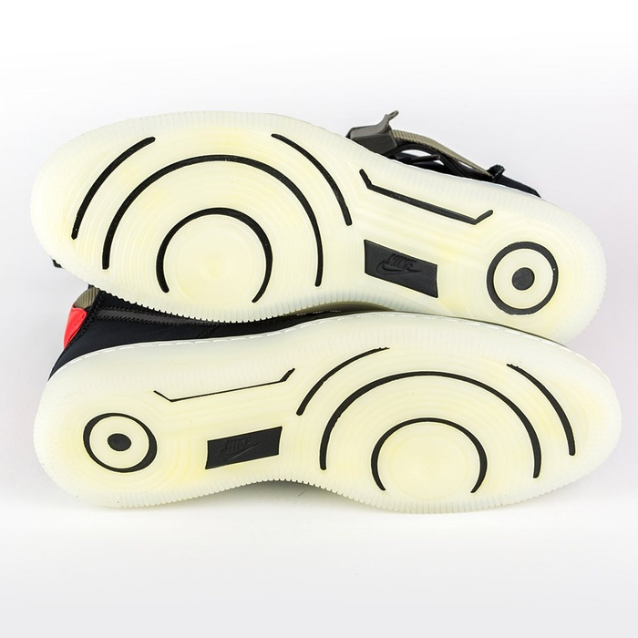 Buty NikeLAB x Acronym Air Force Downtown 1 Hi SP black / black - bright crimson (649941-006)