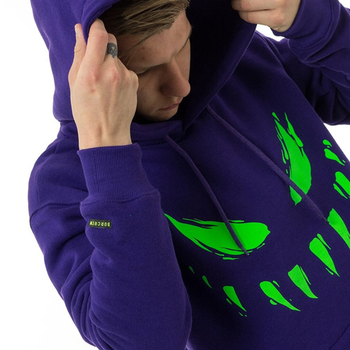 Bluza męska z kapturem BOR hoody Atypowy violet