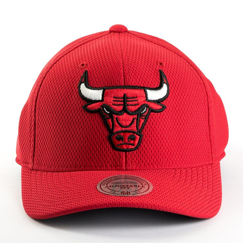 Czapka Mitchell and Ness strapback Hexagon Jersey Mesh Hook and Loop Chicago Bulls red