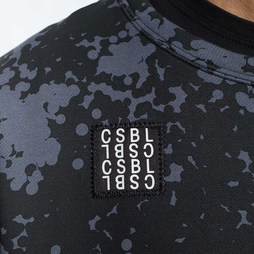 Bluza męska Cayler and Sons BL oversized crewneck Series black camo / grey