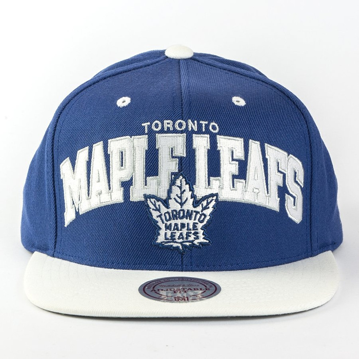 Czapka z daszkiem Mitchell and Ness snapback Team Arch Toronto Maple Leafs blue