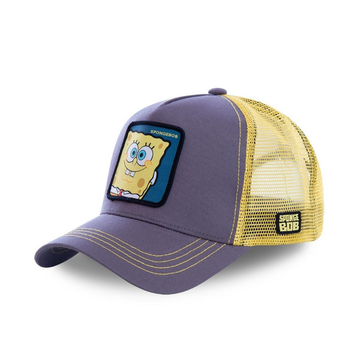 Czapka z daszkiem CapsLab casquette trucker SpongeBob SquarePants grey / yellow