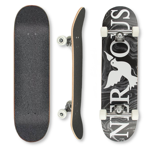 Nervous skateboard Acid black 8.0"