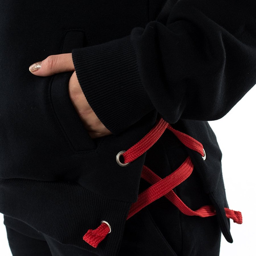 Bluza damska Jungmob hoody Rose String black