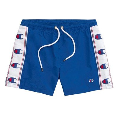 Krótkie spodenki Champion beachshorts Reverse Weave C Logo Print Panel blue (213116-BS008)
