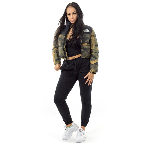 Kurtka damska The North Face jacket W 1996 Nuptse Crop camo / black (T93XE2F32)