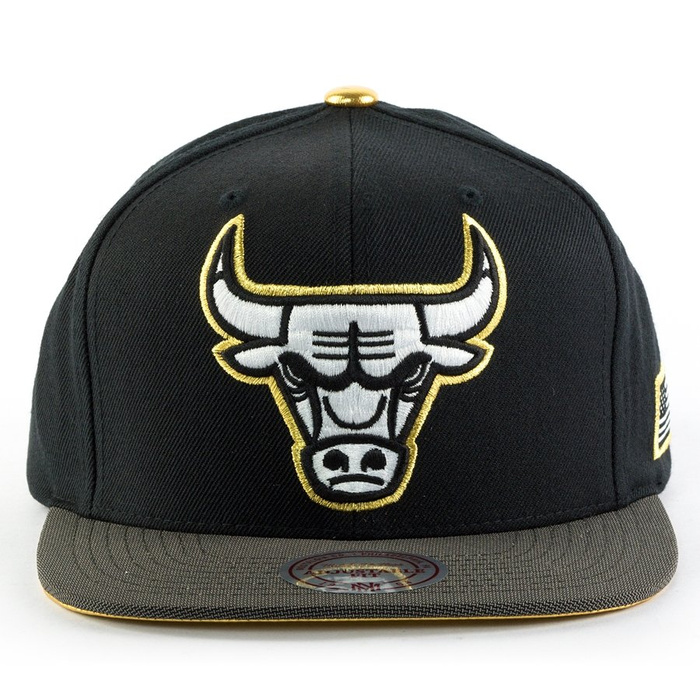 Czapka z daszkiem Mitchell and Ness snapback Gold Tip Chicago Bulls black / gold