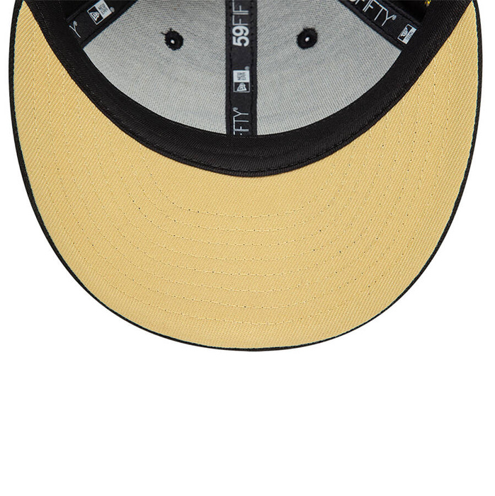New Era fitted cap 59FIFTY 59FIFTY Fitted Cap Wordmark black-gold
