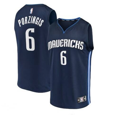 Fanatics koszulka koszykarska Replica Jersey NBA Statement Edition Dallas Mavericks Kristaps Porzingis navy