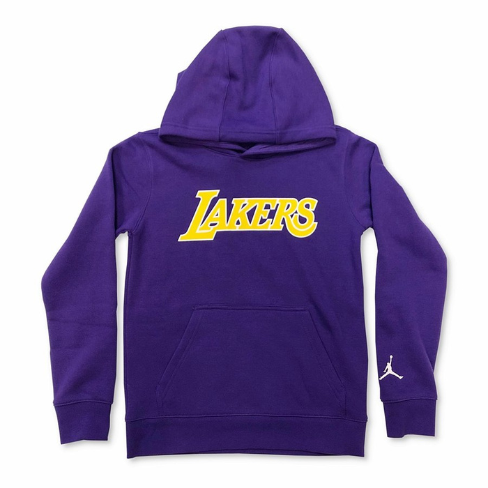 Jordan sweatshirt Hoodie PO Fleece Logo Essential Los Angeles Lakers purple (EY2B7FDNP-LAK)