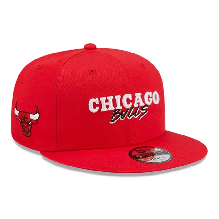 New Era snapback 9FIFTY Script Logo NBA Chicago Bulls red