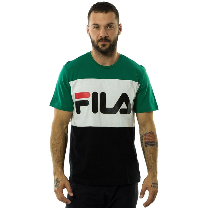 FILA t-shirt Men Day black / bright white / shady glade