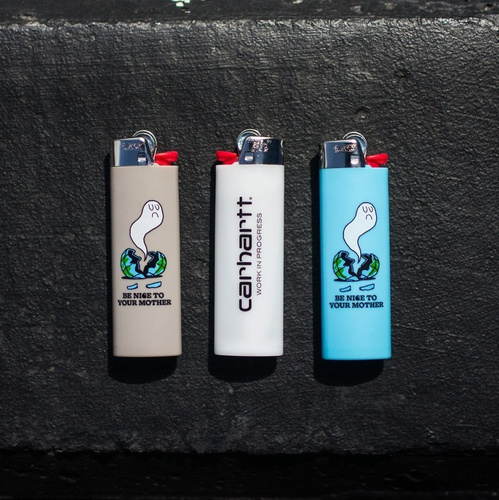 Zapalniczka Carhartt WIP Bic Light Nice To Mother white