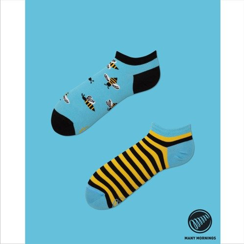 Many Mornings skarpety Bee Bee Low blue / yellow