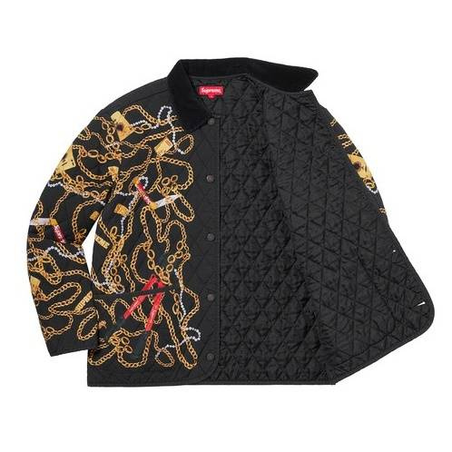Supreme® Chaines Quilted Jacket black