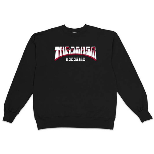 Thrasher Magazine sweatshirt crewneck Firme black
