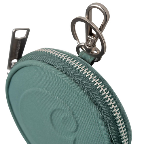 Carhartt WIP portfel Clarton Zip Wallet silver pine