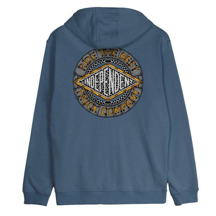 Independent Zip Hoodie Mako Tile summit steel blue