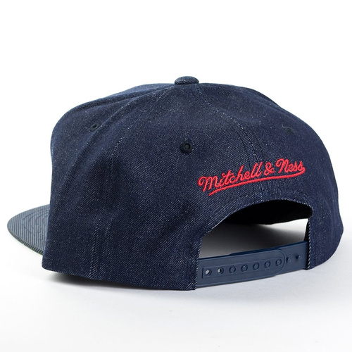 Mitchell and Ness snapback Raw Denim Houston Rockets denim