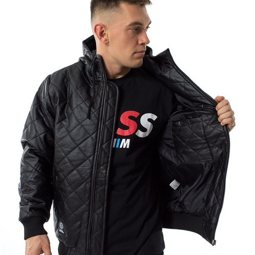 Kurtka zimowa Mass Denim jacket Flyer Quilted black